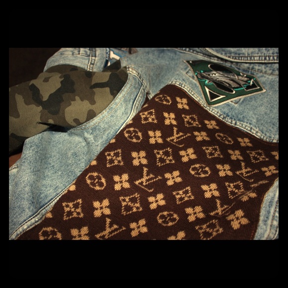 vuitton camo jeans